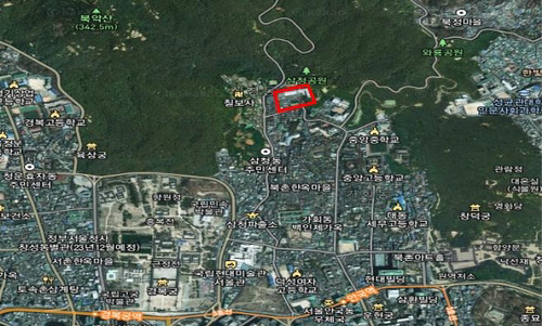 종로구 삼청공원 주차장 부지. <서울시 제공>